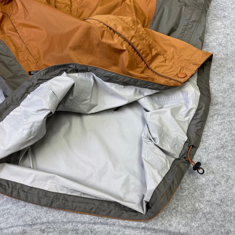 Marmot Mens PreCip Rain Jacket Large Orange Gray Waterproof Hooded Shell Vented - Picture 10 of 16